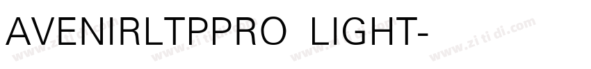 AVENIRLTPPRO LIGHT字体转换